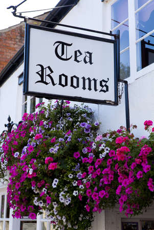 Tea Rooms in a rural English Village のeditorial素材