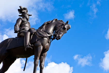 The King Edward VII Monument situated on the Pier Head outside the Royal Liver Building in...