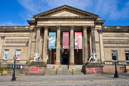 The magnificent exterior of the Walker Art Gallery in Liverpool のeditorial素材