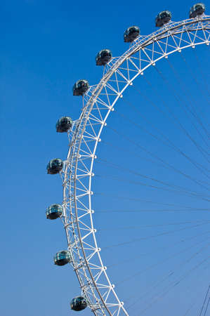 LONDON, UK - MAY 18TH 2014: A view of the magnificent London Eye in London on 18th May 2014.のeditorial素材