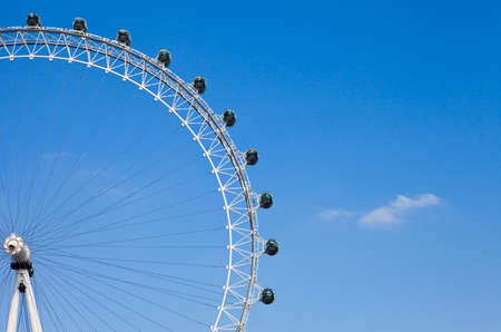 LONDON, UK - MAY 18TH 2014: A view of the magnificent London Eye in London on 18th May 2014.のeditorial素材