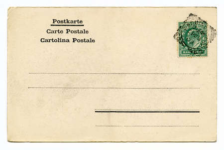 A vintage postcard over a plain white background.