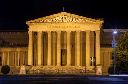The Museum of Fine Arts in Budapest, Hungary.のeditorial素材
