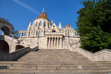 The historic Fishermanâs Bastion in Budapest, Hungary.のeditorial素材
