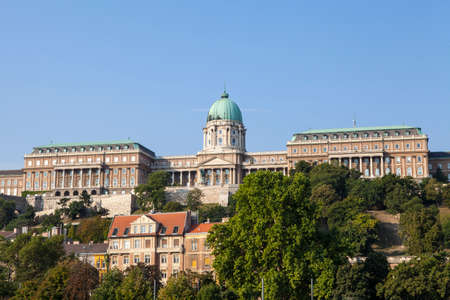 A view of the magnificent Buda Castle in Budapest, Hungary.のeditorial素材