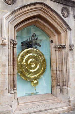 The historic Corpus Clock situated at Corpus Christi College in Cambridge, UK.のeditorial素材