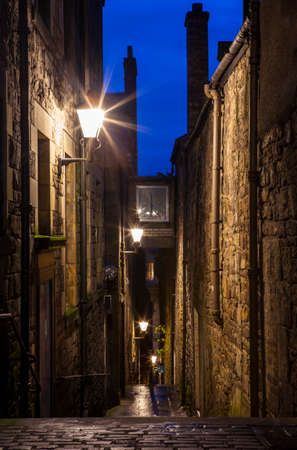 Anchor Close is one of the many quaint wynds in Edinburgh, Scotland.のeditorial素材