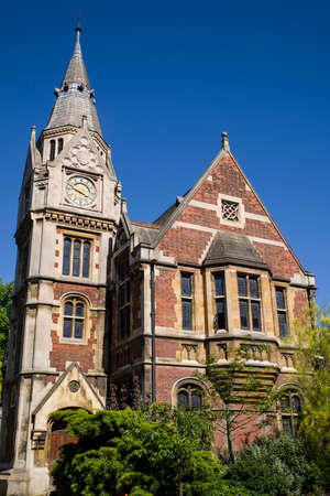 A view of the beautiful architecture which houses the Library at Pembroke College in Cambridge, UK.のeditorial素材
