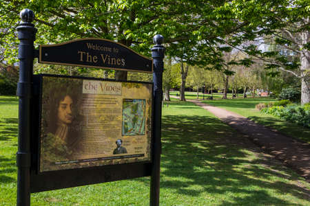 ROCHESTER, UK - APRIL 22ND 2017: A view of The Vines gardens in the historic city of Rochester in Kent, UK, on 22nd April 2017.のeditorial素材