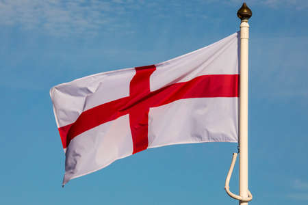 The flag of Saint George - recognised around the world as the flag of England.の写真素材
