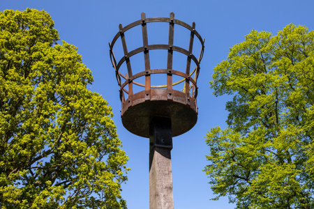 A view of the beacon  in the historic town of Colchester, Essex, UK.の写真素材