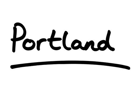 Portland - a city in the state of Oregon in the United States of America.の写真素材