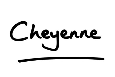 Cheyenne - the capital city of the state of Wyoming in the United States of America.の写真素材