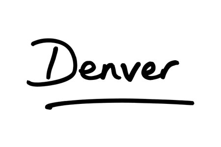 Denver- the capital city of the state of Colorado, in the United States of America.の写真素材