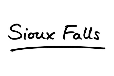 Sioux Falls - a city in the state of South Dakota in the United States of America.の写真素材