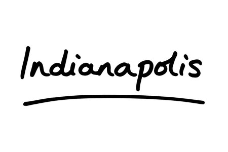 Indianapolis - the capital city of the state of Indiana, in the United States of America.の写真素材