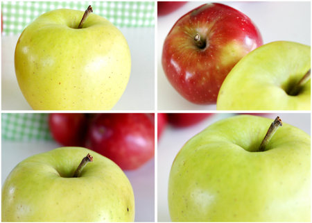 collage of applesの写真素材