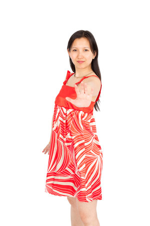 Beautiful asian woman posingの写真素材