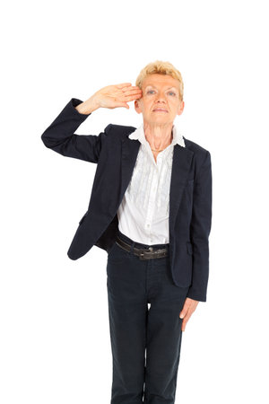 Beautiful businesswoman posingの写真素材