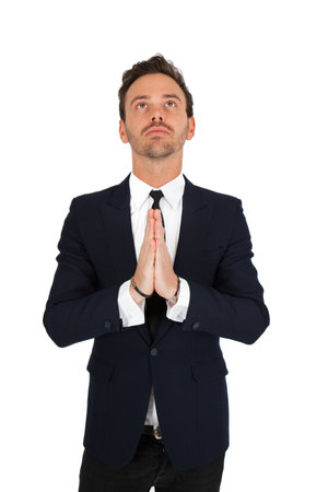 Young businessman posingの写真素材