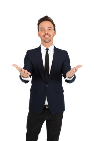 Young businessman posingの写真素材