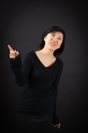 Beautiful woman doing different expressions in different sets of clothes: drunkの写真素材