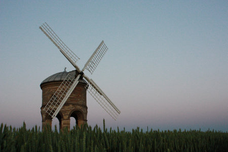 Chesterton Windmill at duskの写真素材