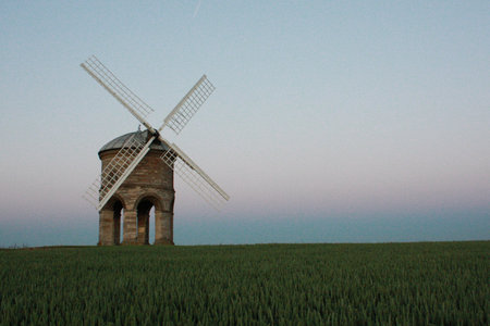 Chesterton Windmill at duskの写真素材
