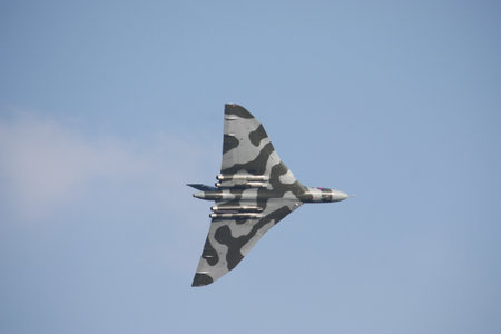 Vulcan XH558 Bomber aeroplaneのeditorial素材