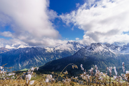 Panorama of the highest topの写真素材