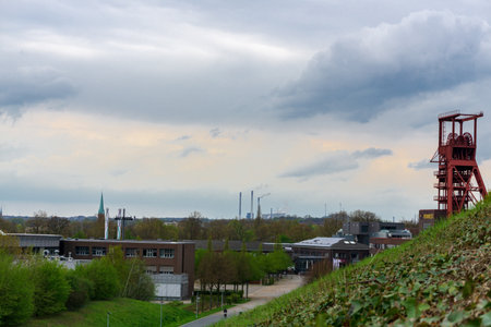 Coal mine Nordstern at ruhr area germany as a landscapeの写真素材