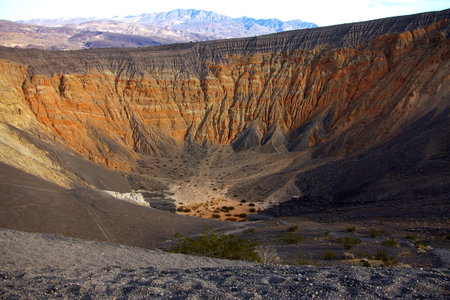 crater, death valleyの写真素材