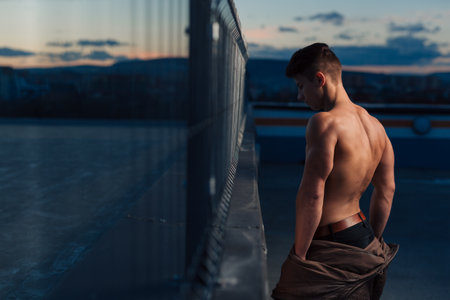 Young and fit outdoorYoung and fit outdoorの写真素材