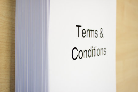 Terms and Conditionsの写真素材
