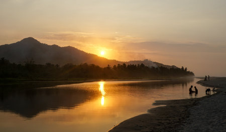 Sunset in Palominoの写真素材