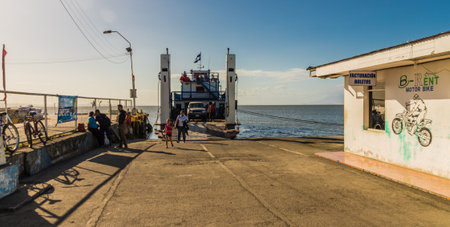 Ometepe, Nicaragua. February 2018. A view of the ferry dock on ometepe island in Nicaragua.