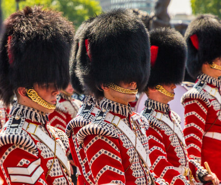 London. June 9 2018. A view of some of the drummers during the Queens birthday celebrations of...