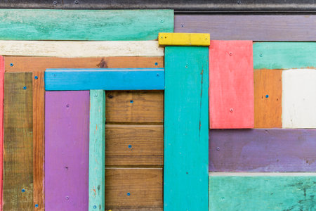 colored and textured real wood for a background