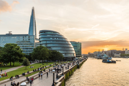 London. June 2018. A cityscape of the city of Londonのeditorial素材