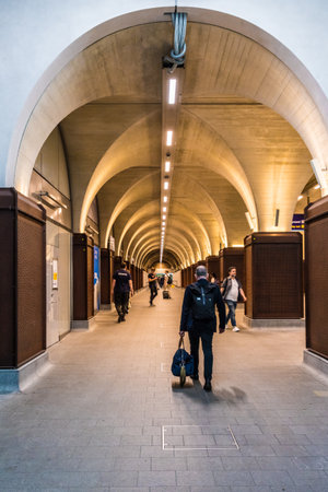 London. June 2018. A view of the interior of London Bridge station in the city of Londonのeditorial素材