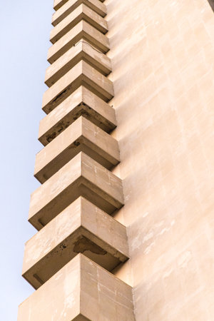 Cartagena Colombia. April 2018. A view of modern architecture i in Cartagena Colombiaのeditorial素材