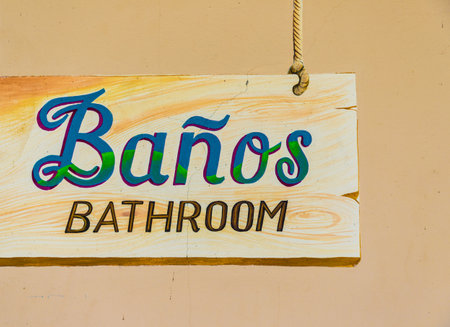 Lake Apoyo, Granada, Nicaragua. February 2018. A sign from Paradiso Hostel on Apoyo lake Nicaraguaのeditorial素材