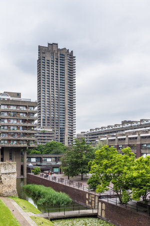 London. June 2018. A view of the Barbican in londonのeditorial素材