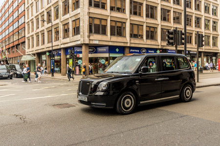 london. June 2018. A view of the new electric taxis in London