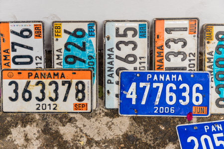 Panama City, Panama. March 2018. A view of souvenirs for sale in Panama City in Panamaのeditorial素材