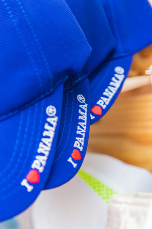 Panama City, Panama. March 2018. A view of souvenirs for sale in Panama City in Panamaのeditorial素材