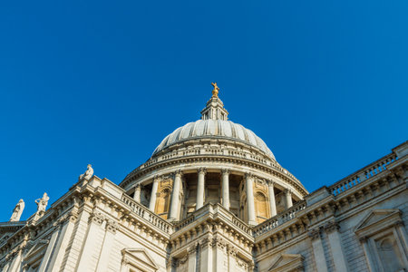 London. September 2018. A view of St Pauls Cathedral in Londonのeditorial素材