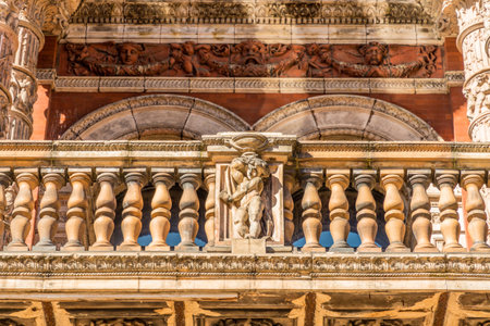 London. September 2018. A view of beutiful detail in the John Madejski Garden at the V and A museum...