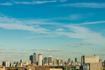 London. September 2018. A view of the City of London skyline in in Londonのeditorial素材