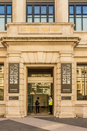 London. September 2018. A view of the science museum in Kensington in Londonのeditorial素材